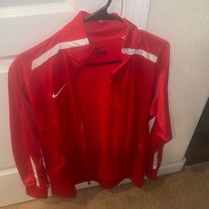 Nike Vibrant Red and White Jacket